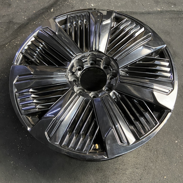 24" ESCALADE IQ 25 , single spoke, gloss black Original OEM Wheel Rim - Side Profile
