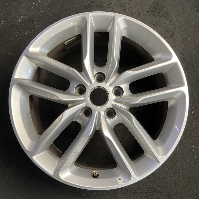 20" DURANGO 21 20x8, , double spoke, silver Original OEM Wheel Rim - Angle View