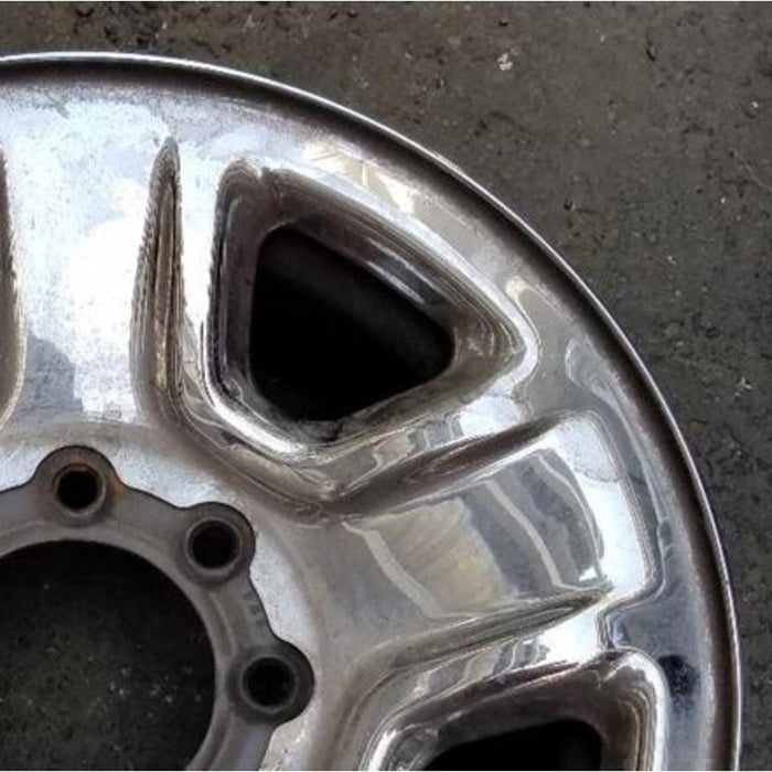 18" DODGE 2500 PICKUP 14 18x8, 5 spoke, chrome Original OEM Wheel Rim - Close-Up Detail