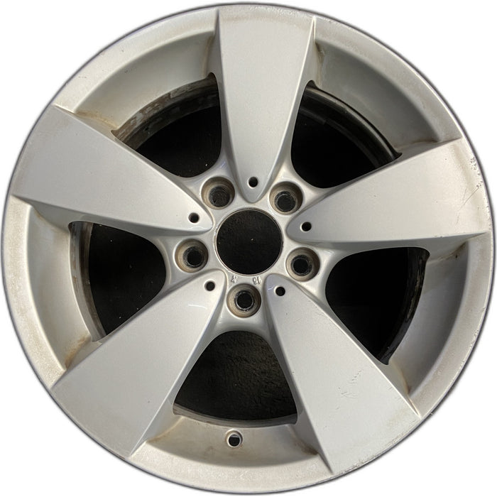 17" BMW 525i 06-07 17x7.5 , 5 spoke, Xi , small hole in spokes Original OEM - Front View