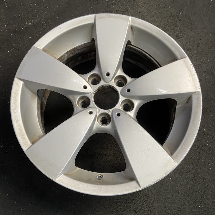 17" BMW 525i 06-07 17x7.5 , 5 spoke, Xi , small hole in spokes Original OEM - Side Profile