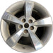 17" MALIBU 08 17x7, aluminum, 5 single spoke, machined finish Original OEM - Front View
