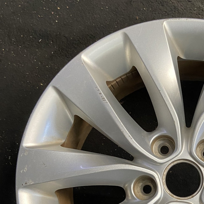 17" OPTIMA 16 17x7 alloy 10 spoke Original OEM Wheel Rim - Side Profile