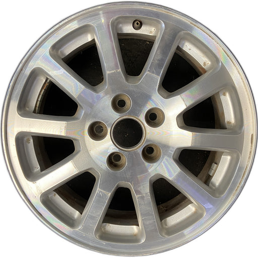 17" RENDEZVOUS 05-06 17x6.5, aluminum, 10 single spoke, brushed Original OEM - Front View