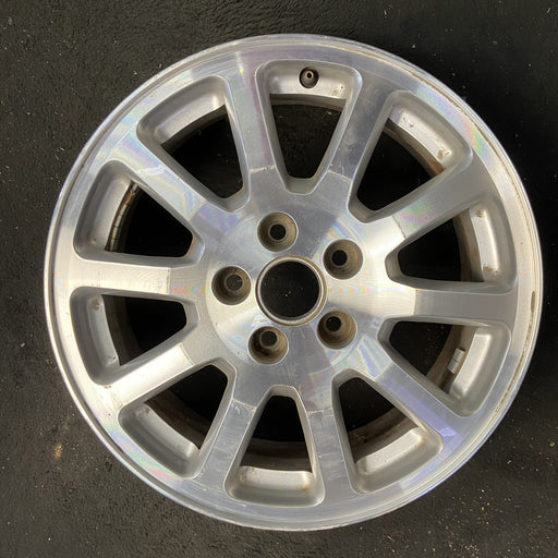 17" RENDEZVOUS 05-06 17x6.5, aluminum, 10 single spoke, brushed Original OEM - Angle View