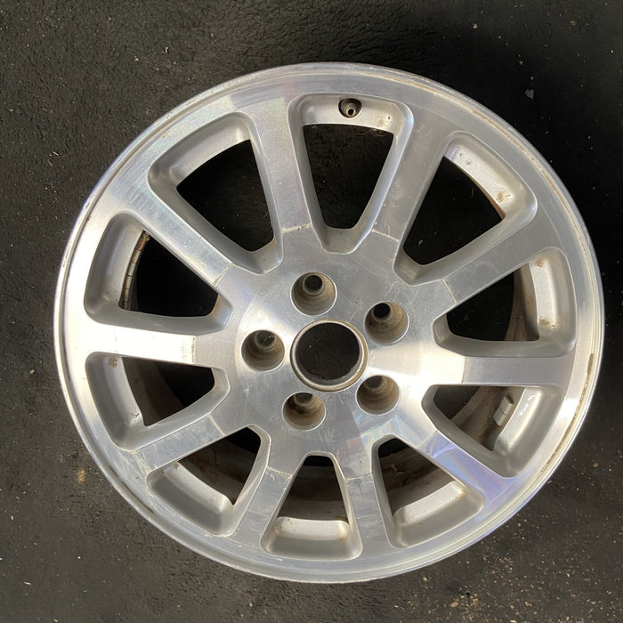 17" RENDEZVOUS 05-06 17x6.5, aluminum, 10 single spoke, brushed Original OEM - Side Profile