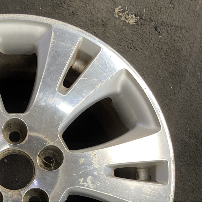 17" AVALON 08-12 17x7 alloy 6 double spokes bright silver Original OEM Wheel Rim - Close-Up Detail
