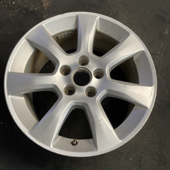 17" ATS 13-14 17x8, , silver, opt R1U Original OEM Wheel Rim - Side Profile