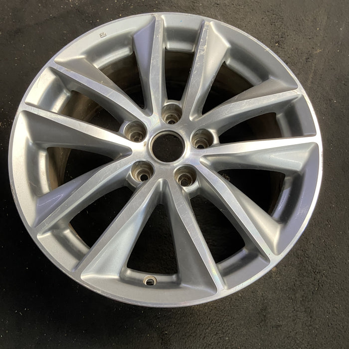 17" INFINITI Q50 14-15 17x7.5 , , narrow spoke width Original OEM Wheel Rim - Side Profile