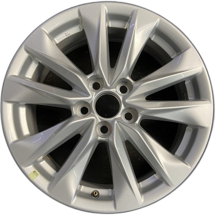 17" COROLLA CROSS 22 17x6.5, alloy Original OEM Wheel Rim - Front View