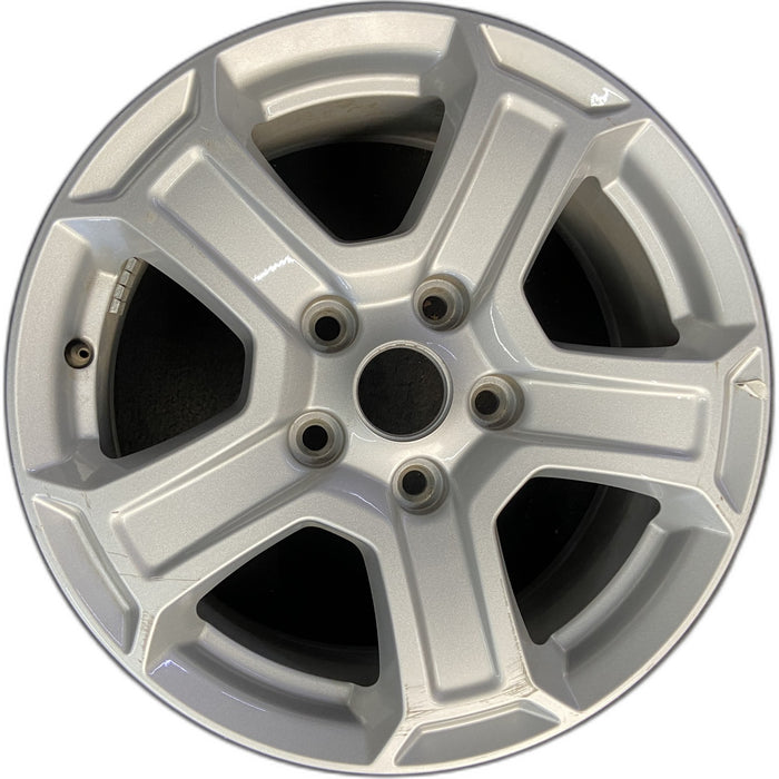 17" WRANGLER 18 VIN X , 17x7.5, , aluminum, straight spoke, w/recessed outer - Front View