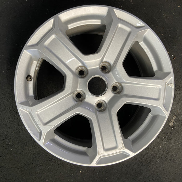 17" WRANGLER 18 VIN X , 17x7.5, , aluminum, straight spoke, w/recessed outer - Angle View