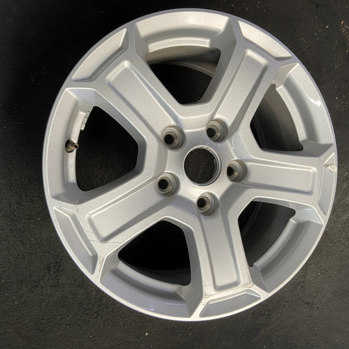 17" WRANGLER 18 VIN X , 17x7.5, , aluminum, straight spoke, w/recessed outer - Side Profile