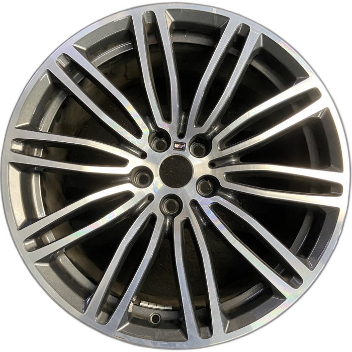 19" 530e 18-20 19x9 10 spoke titanium matte Original OEM Wheel Rim - Front View