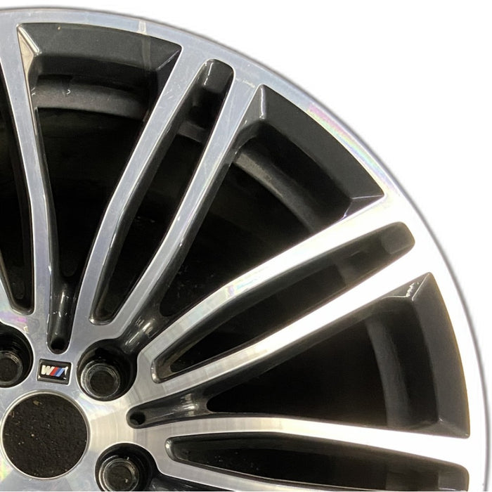 19" 530e 18-20 19x9 10 spoke titanium matte Original OEM Wheel Rim - Side Profile