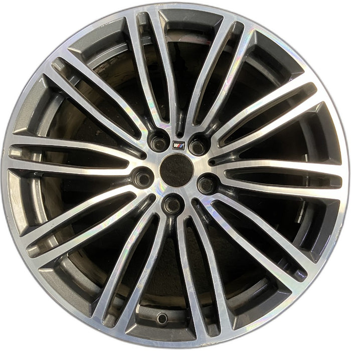19" 530e 18-20 19x9 10 spoke titanium matte Original OEM Wheel Rim - Front View