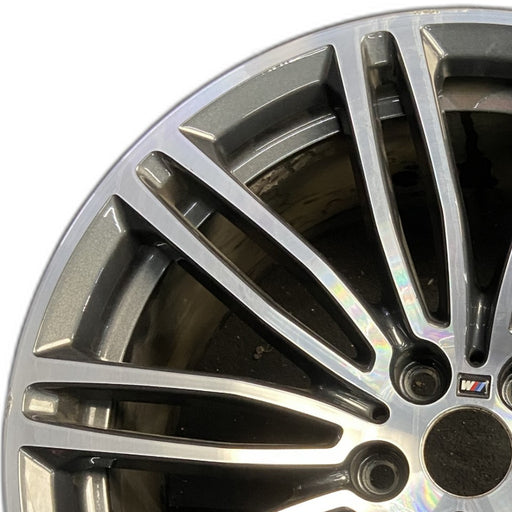19" 530e 18-20 19x9 10 spoke titanium matte Original OEM Wheel Rim - Angle View