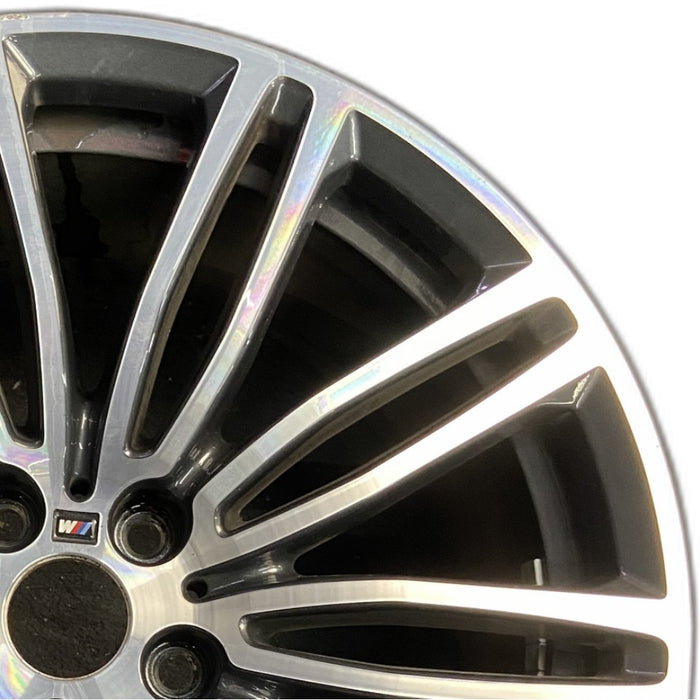 19" 530e 18-20 19x9 10 spoke titanium matte Original OEM Wheel Rim - Side Profile