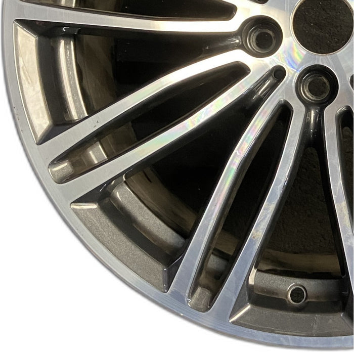 19" 530e 18-20 19x9 10 spoke titanium matte Original OEM Wheel Rim - Back View