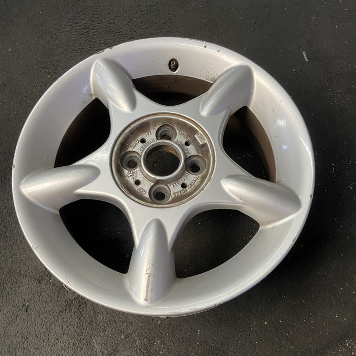 16" MINI COOPER 02-06 16x6.5 alloy 5 straight spokes silver Original OEM Wheel - View 8