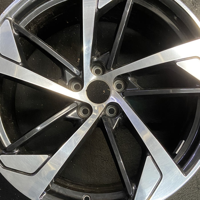 20" AUDI RS5 18 20x9 alloy 5 spoke slotted spoke w/o inlay Original OEM Wheel - Angle View
