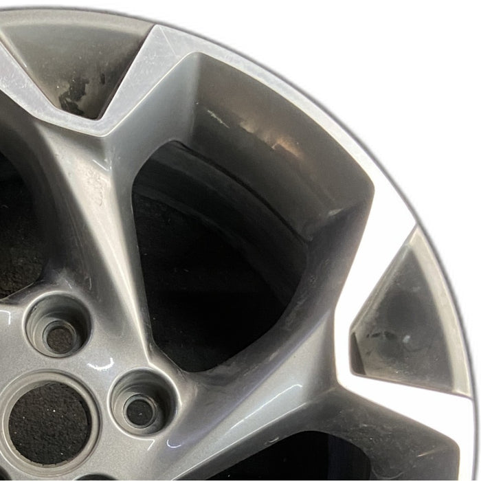 17" TRAX 24-25 17x7.5 gray opt Q7D Original OEM Wheel Rim - Side Profile