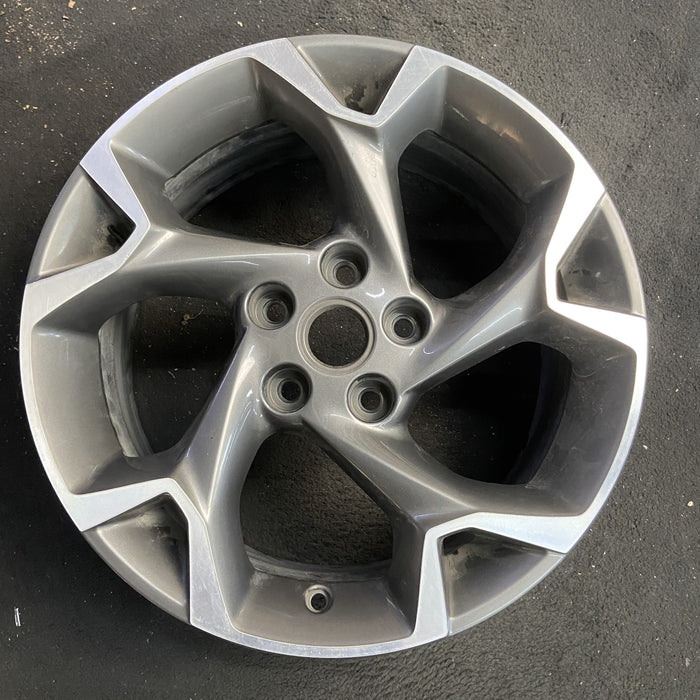 17" TRAX 24-25 17x7.5, gray Original OEM Wheel Rim - Angle View