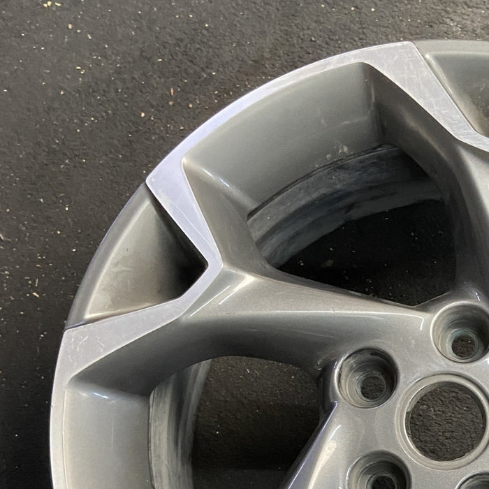 17" TRAX 24-25 17x7.5 gray opt Q7D Original OEM Wheel Rim - Side Profile