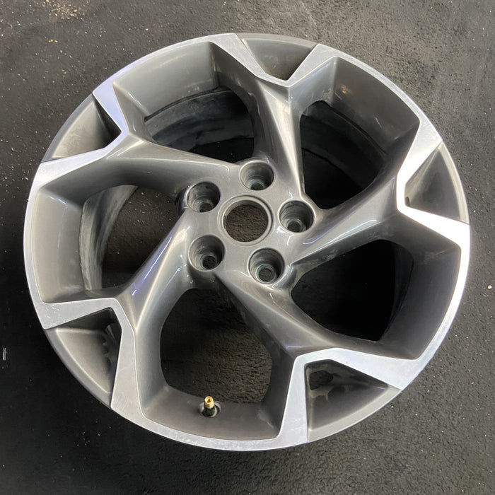 17" TRAX 24-25 17x7.5, gray Original OEM Wheel Rim - Side Profile