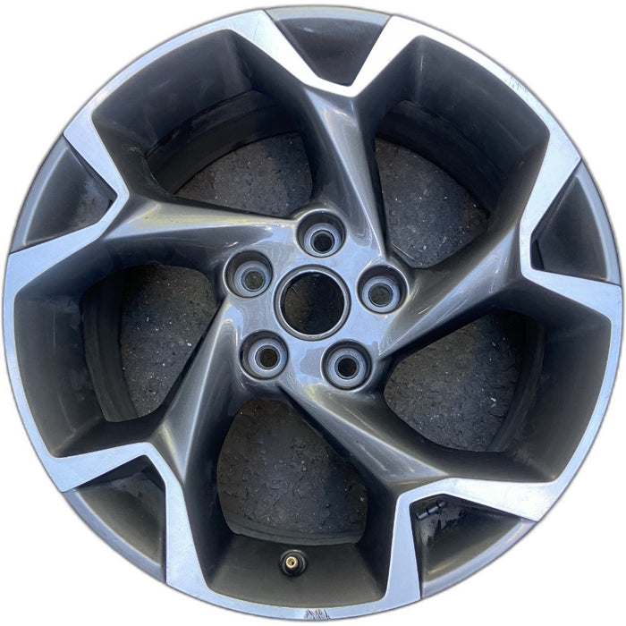 17" TRAX 24-25 17x7.5 gray opt Q7D Original OEM Wheel Rim - Front View