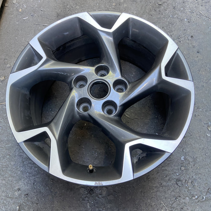 17" TRAX 24-25 17x7.5, gray Original OEM Wheel Rim - Side Profile