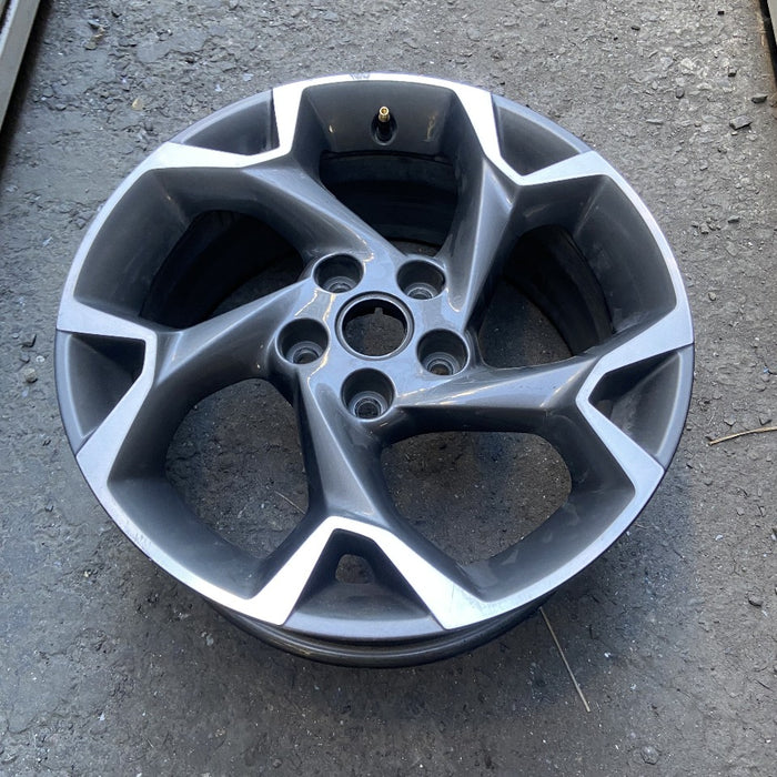 17" TRAX 24-25 17x7.5 gray opt Q7D Original OEM Wheel Rim - Front View
