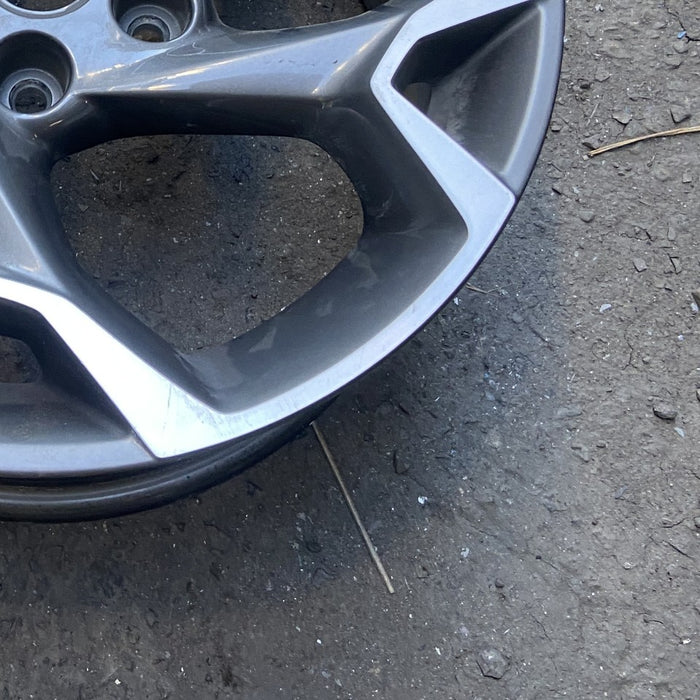 17" TRAX 24-25 17x7.5 gray opt Q7D Original OEM Wheel Rim - Back View