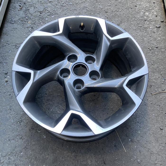 17" TRAX 24-25 17x7.5, gray Original OEM Wheel Rim - Angle View