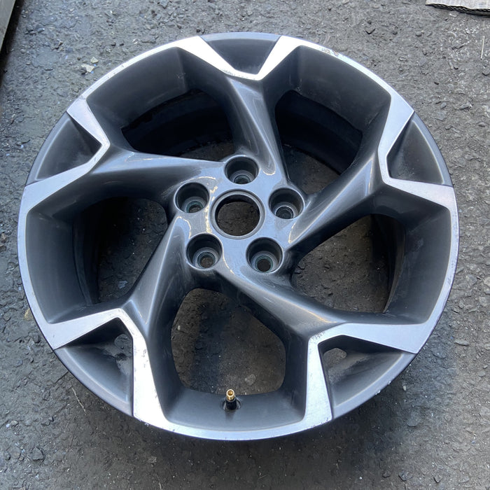 17" TRAX 24-25 17x7.5, gray Original OEM Wheel Rim - Side Profile