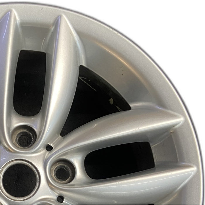 17" COUNTRYMAN 11-12 17x7 alloy 5 twin spoke silver Original OEM Wheel Rim - Side Profile