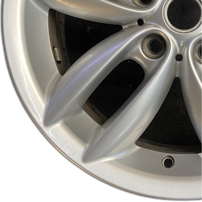 17" COUNTRYMAN 11-12 17x7 alloy 5 twin spoke silver Original OEM Wheel Rim - Back View