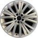 19" BMW X5 14-17 19x9 , 15 spoke, middle grooved spoke, w/polished Original OEM - Front View