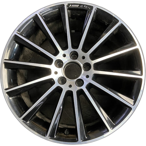 19" MERCEDES C-CLASS 17 205 Type Cpe C300 19x8.5 14 spoke black accents - Front View