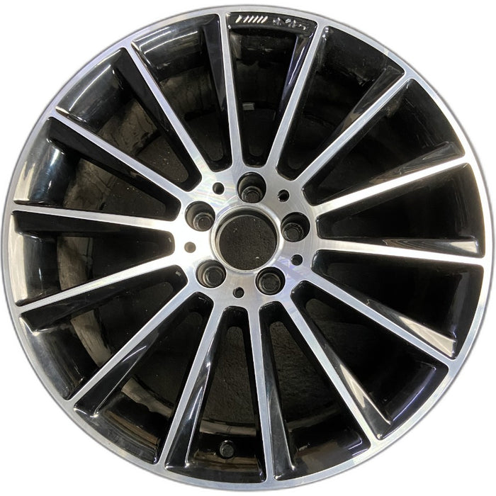 19" MERCEDES C-CLASS 17 205 Type Cpe C300 19x8.5 14 spoke black accents - Front View