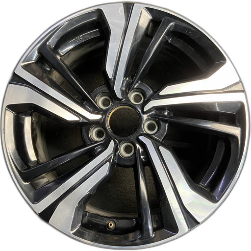 17" CIVIC 16-18 17x7 , factory installed, w/split spoke Original OEM Wheel Rim - Front View