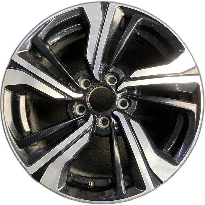 17" CIVIC 16-18 17x7 , factory installed, w/split spoke Original OEM Wheel Rim - Front View