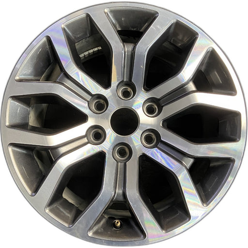 18" FORD F150 PICKUP 21-22 18x8.5 aluminum 6 spoke Y spoke design machined face - Front View