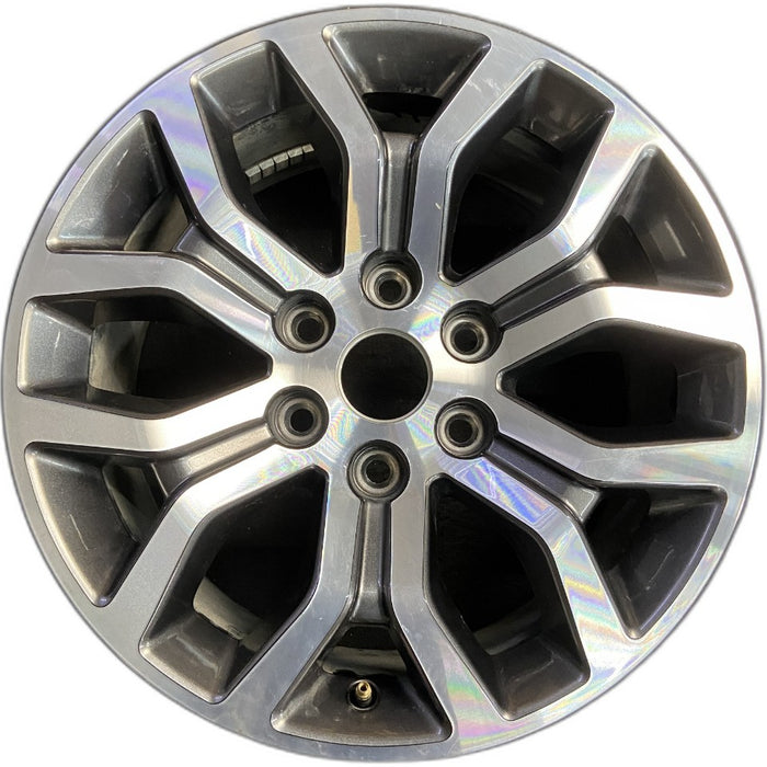 18" FORD F150 PICKUP 21-22 18x8.5 aluminum 6 spoke Y spoke design machined face - Front View