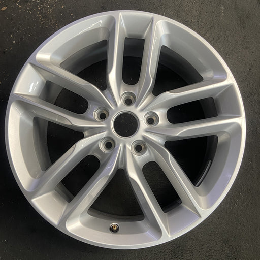 20" DURANGO 21 20x8, , double spoke, silver Original OEM Wheel Rim - Angle View