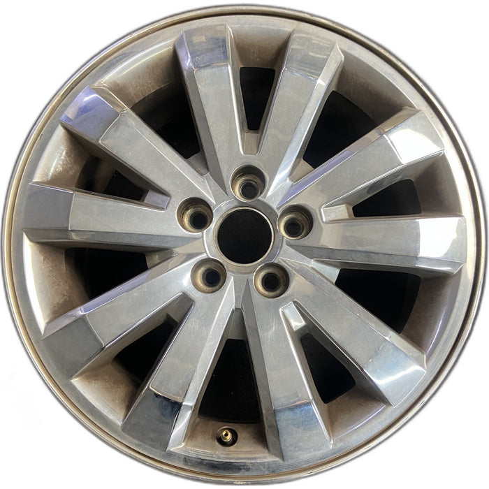 18" EDGE 07 18x7.5 , 10 spoke, chrome clad Original OEM Wheel Rim - Front View