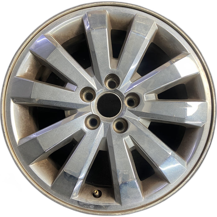 18" EDGE 07 18x7.5 , 10 spoke, chrome clad Original OEM Wheel Rim - Front View