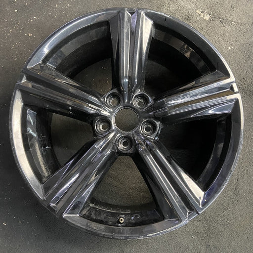 19" ACCORD 23-25 19x8.5 alloy 5 spoke straight spoke black Original OEM Wheel - Front View