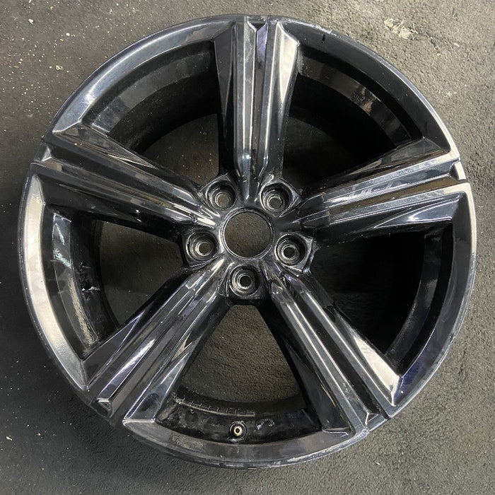 19" ACCORD 23-25 19x8.5 alloy 5 spoke straight spoke black Original OEM Wheel - Front View
