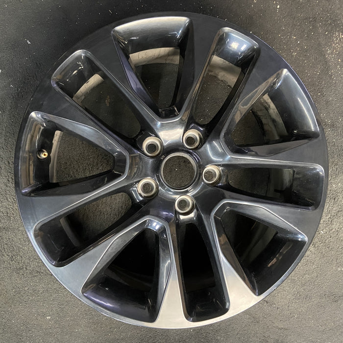 20" GRAND CHEROKEE 17 20x8, 5 spoke , w/o 75th Anniversary package; , black - Additional View